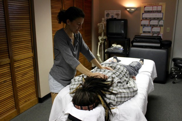 Massage Therapy student at Cumberland Institute